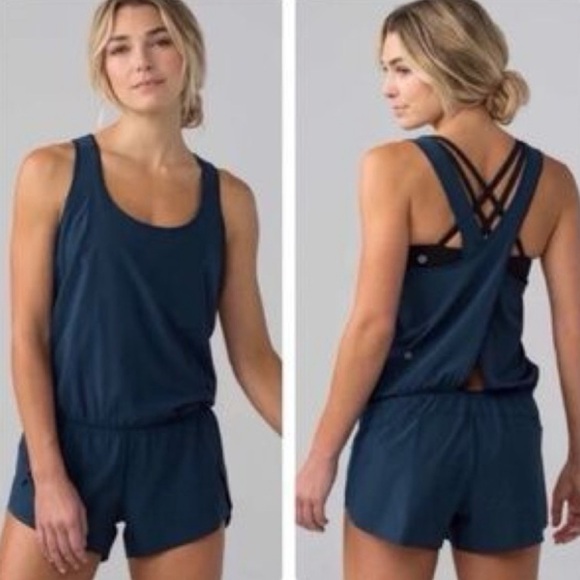 Lululemon Chase Me‎ Onesie Romper Size 4 - Picture 1 of 10